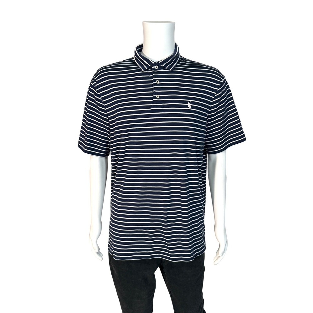 Polo Ralph Lauren Men's Navy Blue Polo Shirt Size XL